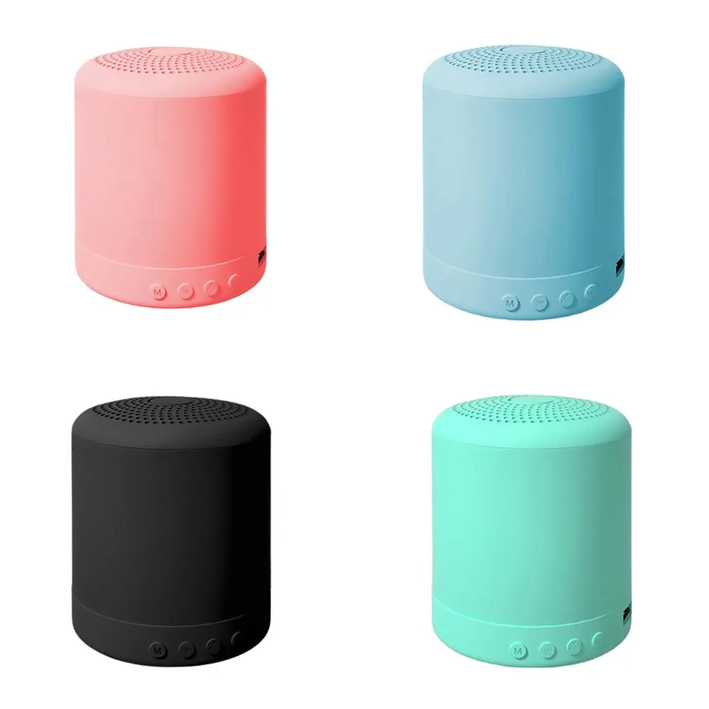 

Wireless Speaker Metal Material Gun Shape With Mini Size Led Light Portable Smart Music Party Speaker Macaron Color