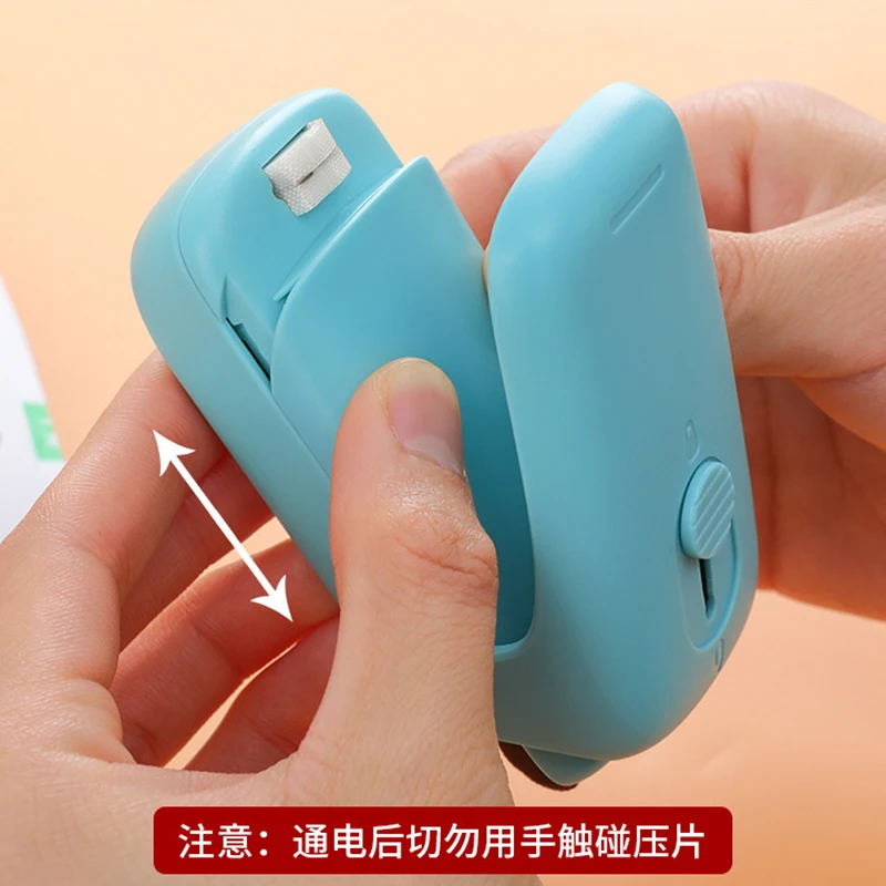 

2 in 1 Mini Slide Heat Bag Sealer Portable Capper Food Saver Household Handheld Sealing Packing Machine for Plastic Bags