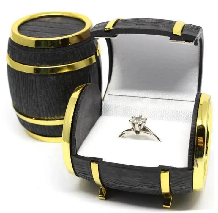 

50 шт. деревянная коробка для колец, Высококачественная бархатная коробка для упаковки ювелирных украшений, шкатулка для ногтей, SN2037
