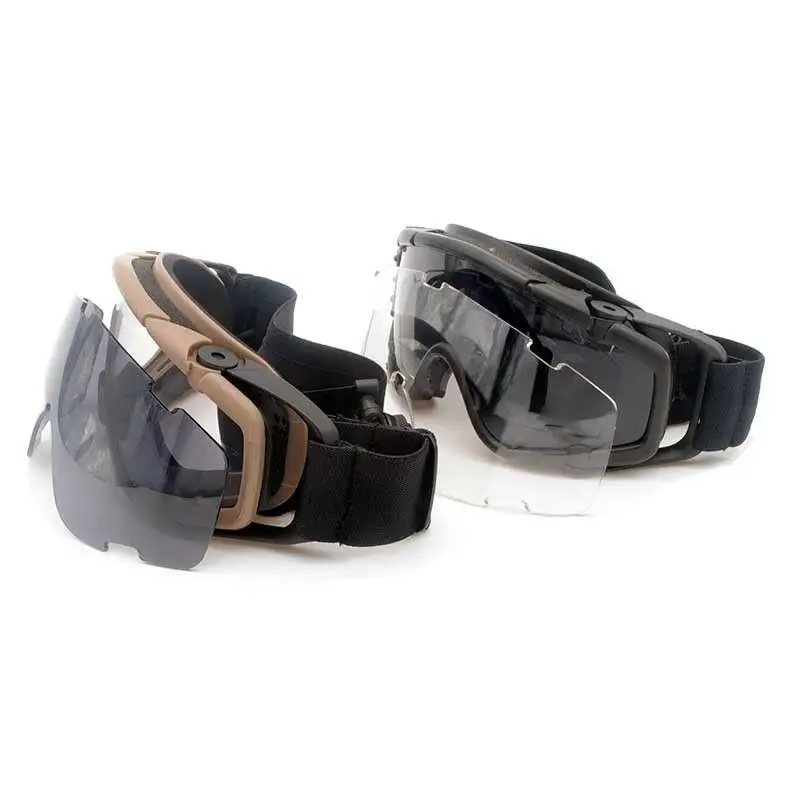 FMA-gafas de Airsoft para Paintball al aire libre, versión de ventilador, gafas sibalísticas, negro