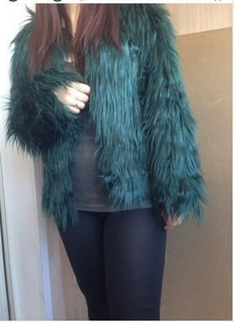 Autumn Winter Thick Warm Faux Fur Coats Women Solid Colors Loose Casual Furry Jackets Office Lady Luxury Elegant Fur Outwears