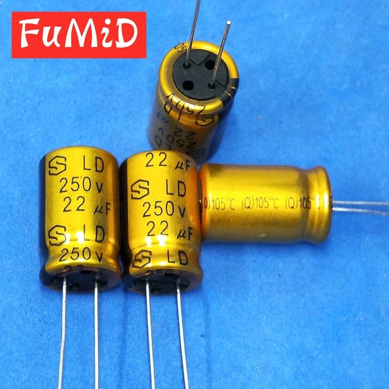 10 шт. Новый и оригинальный аудио конденсатор SAMYOUNG 250V22UF серии LD 22UF250V температура