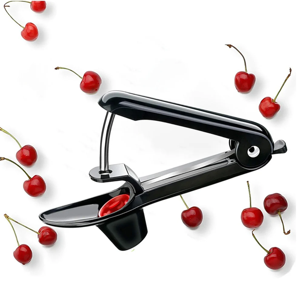 

2pcs Cherry Olive Pitter Corer Seed Remover Core Handheld Stainless Steel Fruits Tools Keep Complete Kitchen Gadgets Accessories