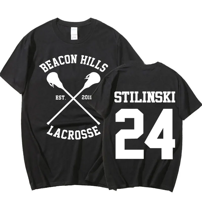 Мужская футболка Teen Wolf Stilinski 24 Lahey McCall футболки свитшот с принтом мужские топы в
