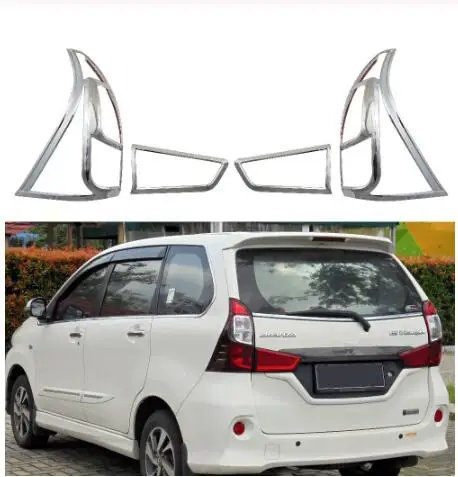 Накладка на задсветильник онарь для Toyota F653 F654RM Avanza 2015 2016 2017 2018 из хромированного