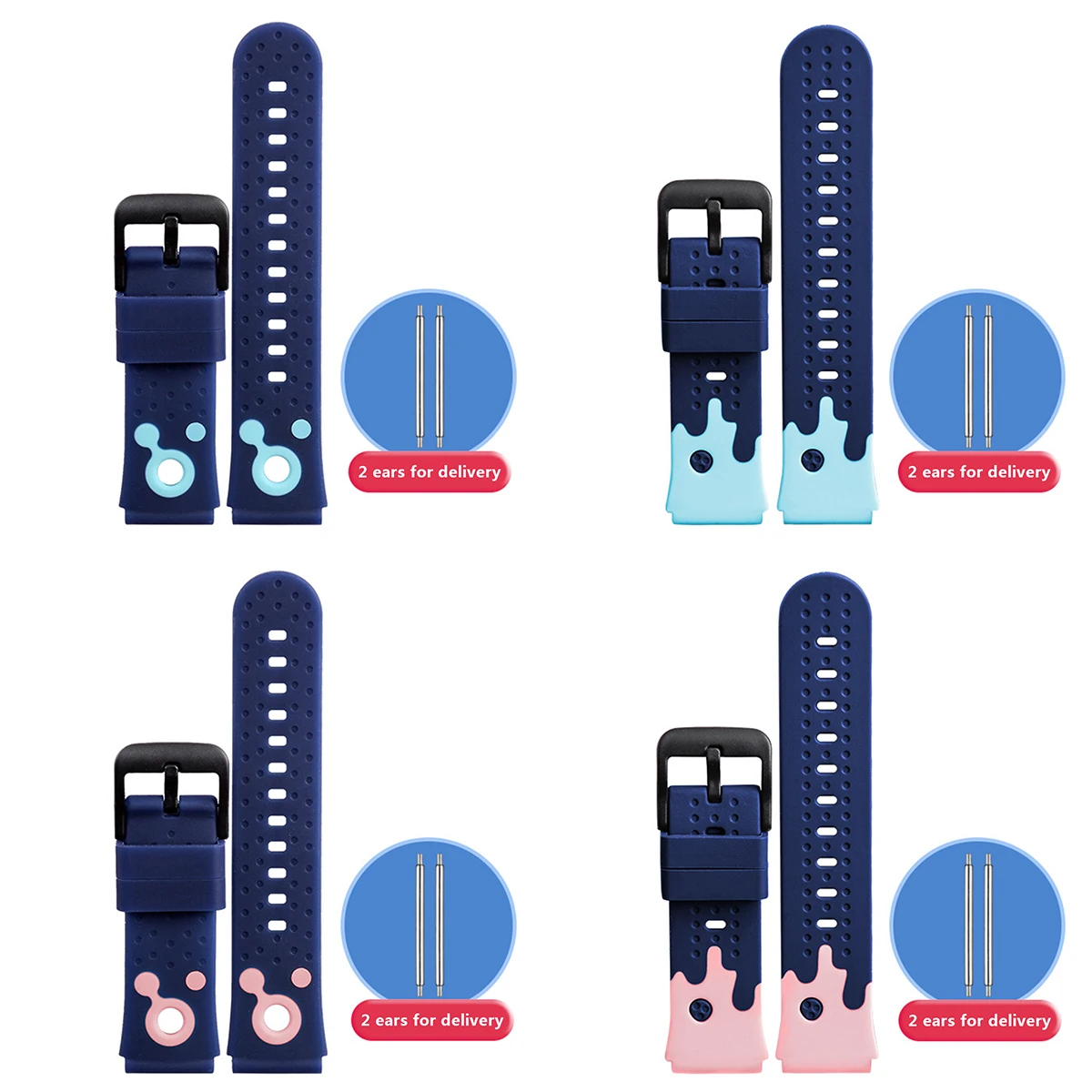 

Универсальные 20 мм Детские умные часы наручные Спортивные Мягкие силиконовые часы браслет ремешок силиконовый браслет для мальчиков и дев...