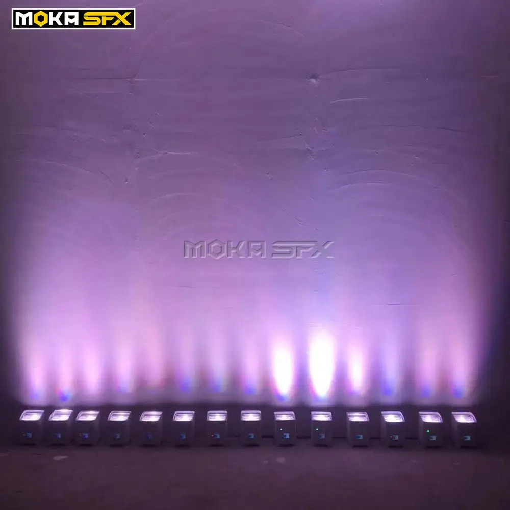 6*18 Вт RGBWA UV 6в1 светодиодный светильник Wi-Fi, DMX512 и пульт дистанционного управления, длинный рабочий светильник