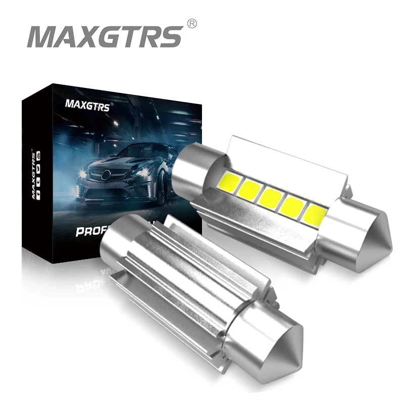 2x C5W светодиодный гирлянда лампы CREE чип Canbus Error Free 600LM 6000K 31/36/39/41 мм Купол Карта для