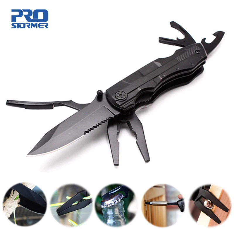 Многофункциональный складной нож PROSTORMER карманный для кемпинга выживания на