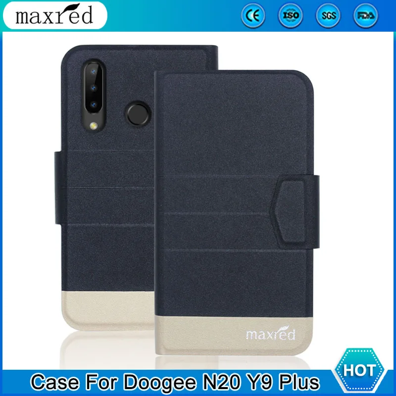 Роскошный! Чехол Doogee N20 Y9 Plus 5 цветов высококачественный кожаный чехол-книжка с