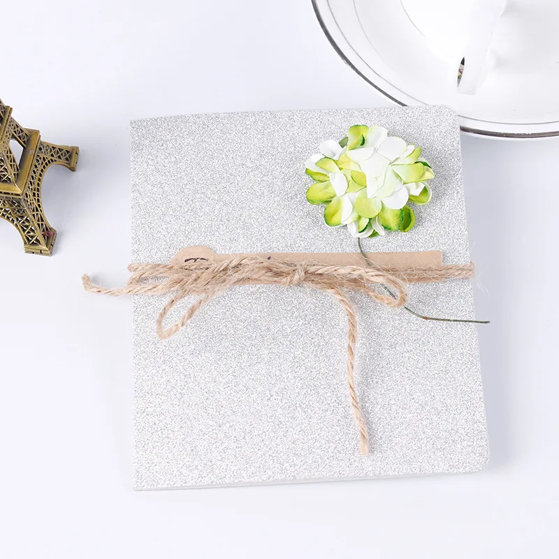 Creative DIY Vintage kraft paper hand-dried flower greeting card Thanksgiving small for Mid-Autumn Festival | Дом и сад
