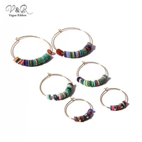 vogue ribbon diy handmade jewelry making charms pendants hoop earring set components decoration fashion accessories gifts