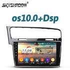 Автомобильный мультимедийный плеер DSP ips Android 9,0 8 ядерный 4 Гб + 32 ГБ gps карта RDS радио Bluetooth 4,2 Wifi для VW Golf 7 MK7 2013 2014 2015