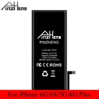 PINZHENG Высокая емкость батареи телефона для iPhone 6 6S 7 8 Plus Замена Bateria для iPhone 7 8 6 6S Plus Мобильный телефон батарея
