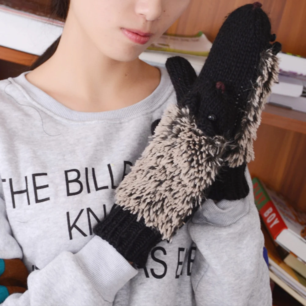 

Перчатки мужские для кемпинга, удобные повседневные Мультяшные велосипедные перчатки для барбекю, для взрослых, для осени и зимы