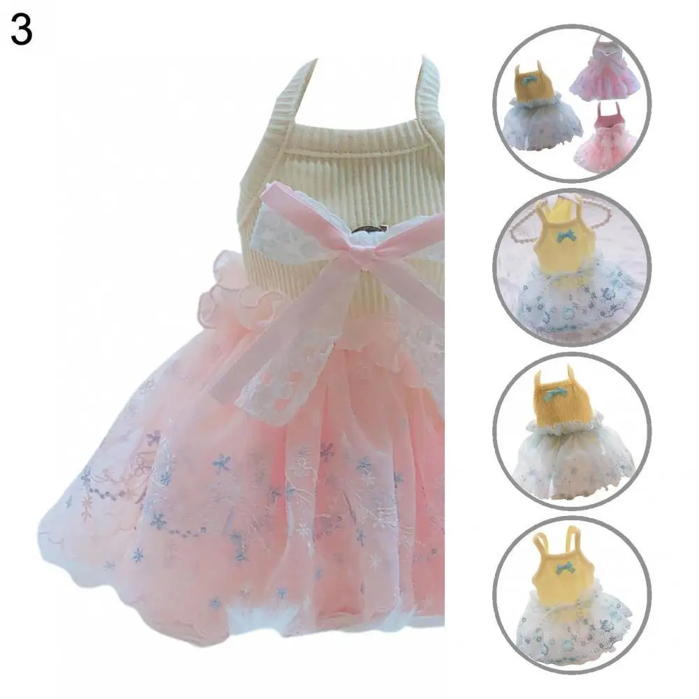 

Easy-wearing Lovely Pet Tulle Shirt Dress Skin-friendly Dog Dress Fine Workmanship Dogs Supplies