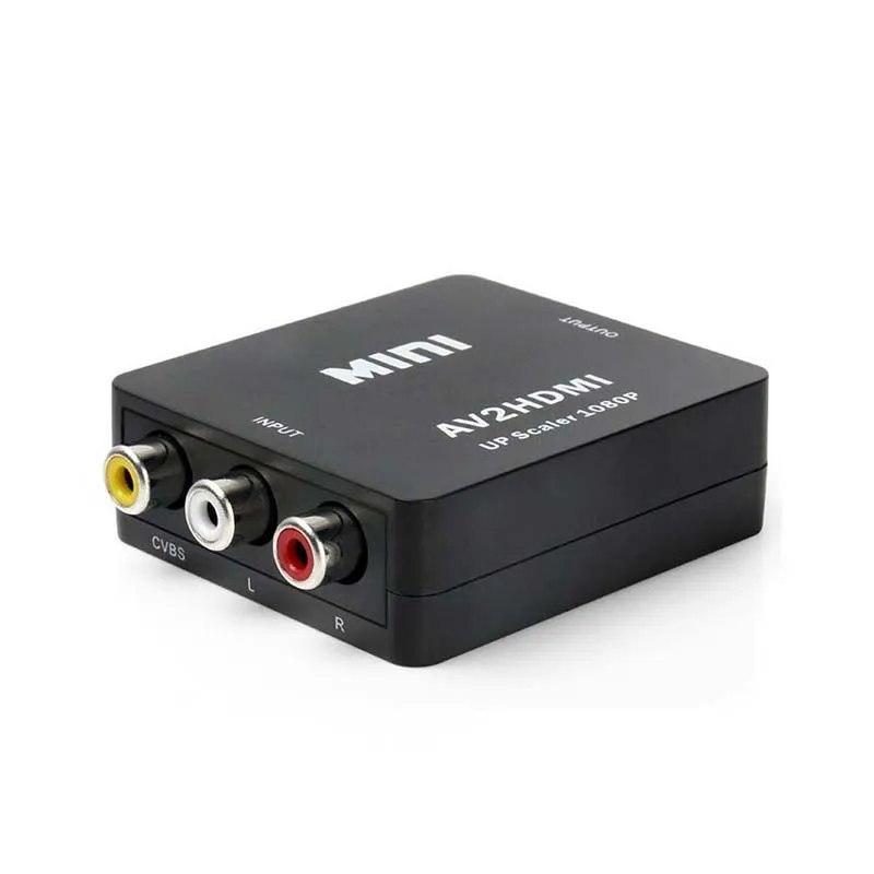 1080P Мини Композитный RCA CVBS AV в HDMI конвертер адаптер для PS3 Blu-Ray плеер