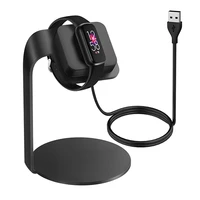 charging stand usb charging cable for fitbit luxe watch changing dock aluminum alloy holder cradle