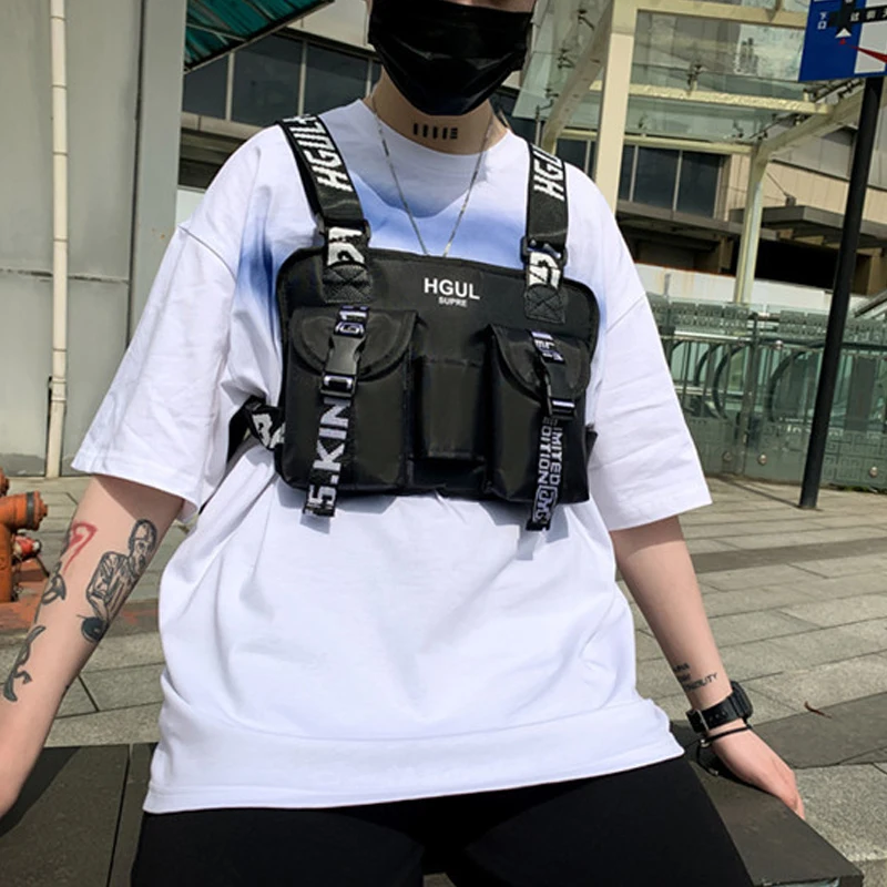 Новая нагрудная сумка для мужчин тактический жилет повседневные нагрудные сумки