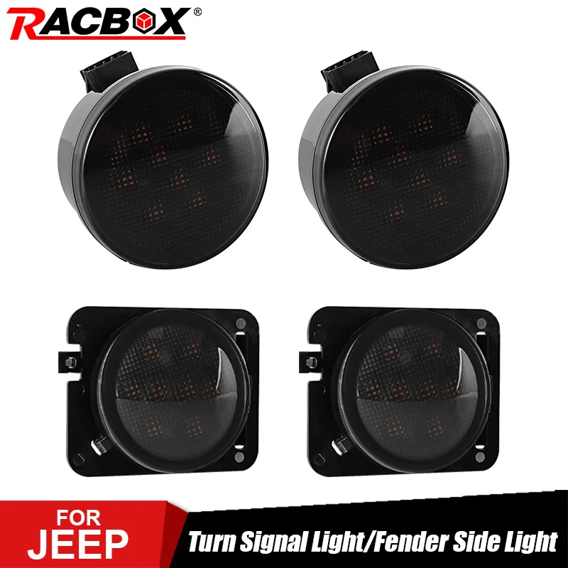 Новый светодиодный светильник переднего поворота для Jeep Wrangler JK 2007 2015 белый