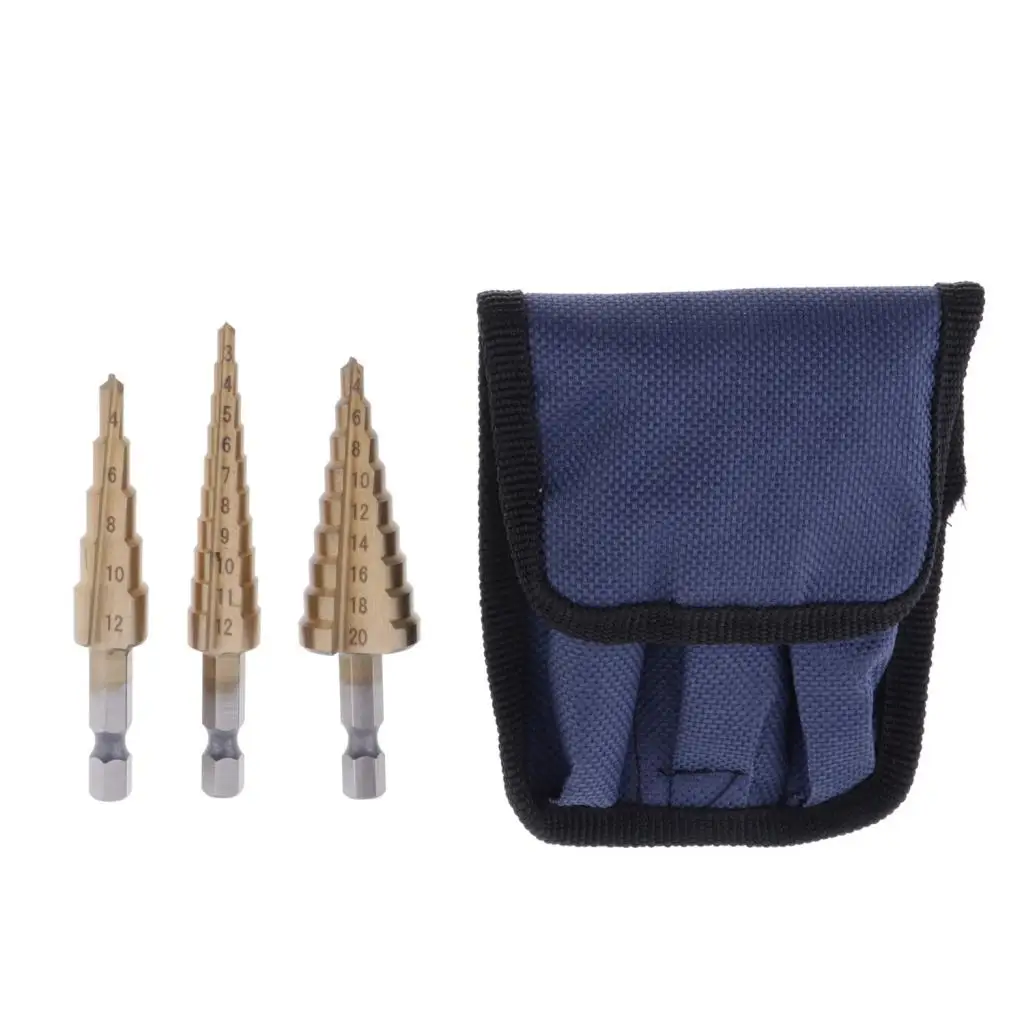 

3 Pieces Hss High Speed Steel Drill Cutting Tool 7cm/7.2cm/7.6cm/