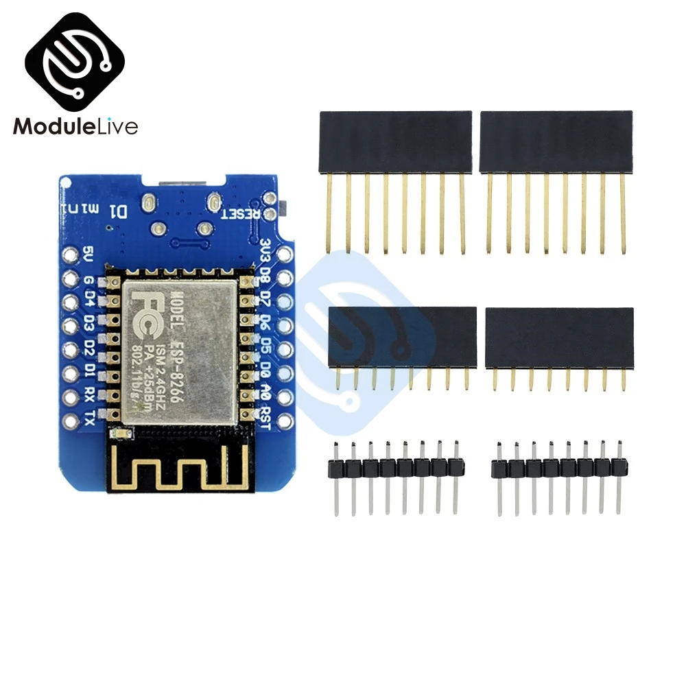 5 шт. детская макетная мини-плата ESP8266 модель CH340G CH340 V2 USB WeMos D1 Mini NodeMCU IOT плата 3 В с