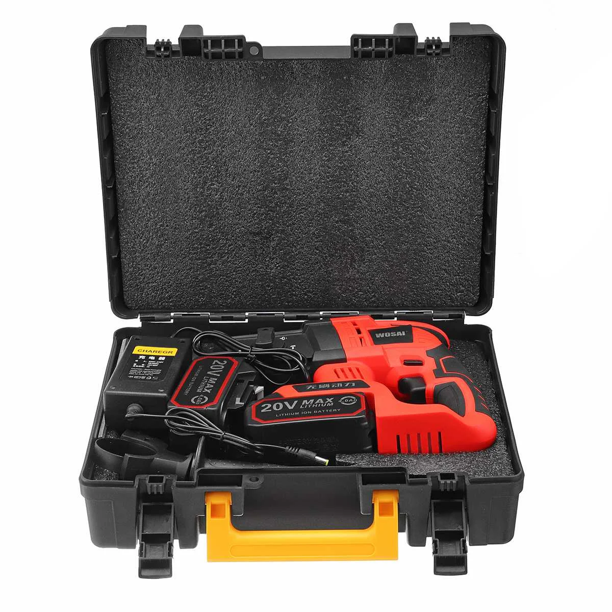 

Multi-function Electric Cordless Hammer 4AH 20V Impact Electric Drill Screwdriver Power Tool with 2 Rechargeable Li-Battery