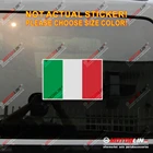 Наклейка с итальянским флагом италии, виниловая светоотражающая глянцевая наклейка, размер высокого качества