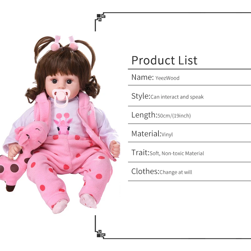 Реалистичная кукла-Новорожденный 50 см силиконовая с летней одеждой | Игрушки и