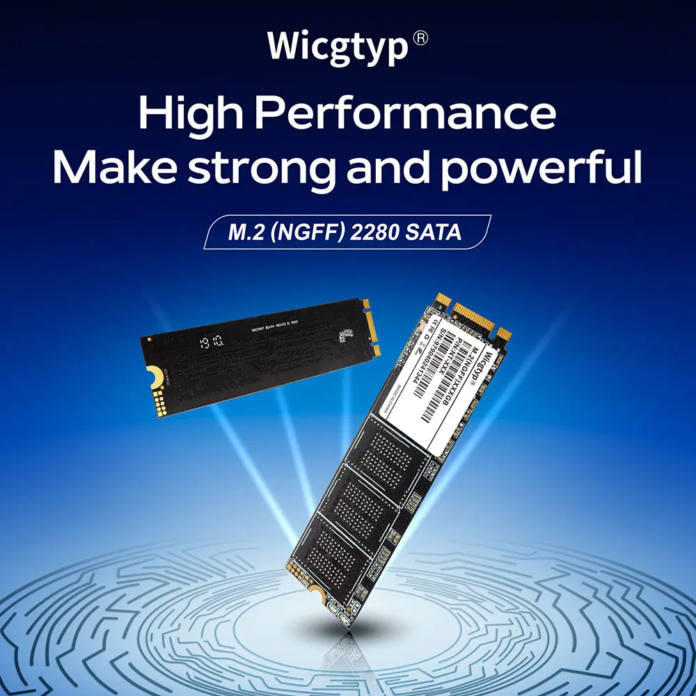 Твердотельный накопитель Wicgtyp NGFF M.2 SATA 82*22 SSD 128 ГБ 256 512 1 ТБ Mini Pcie для Thinkpad lenovo dell