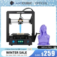 anycubic mega pro 3d printer printing laser engraving touch screen printing tpu filament dual gear extruder 3d laser printer
