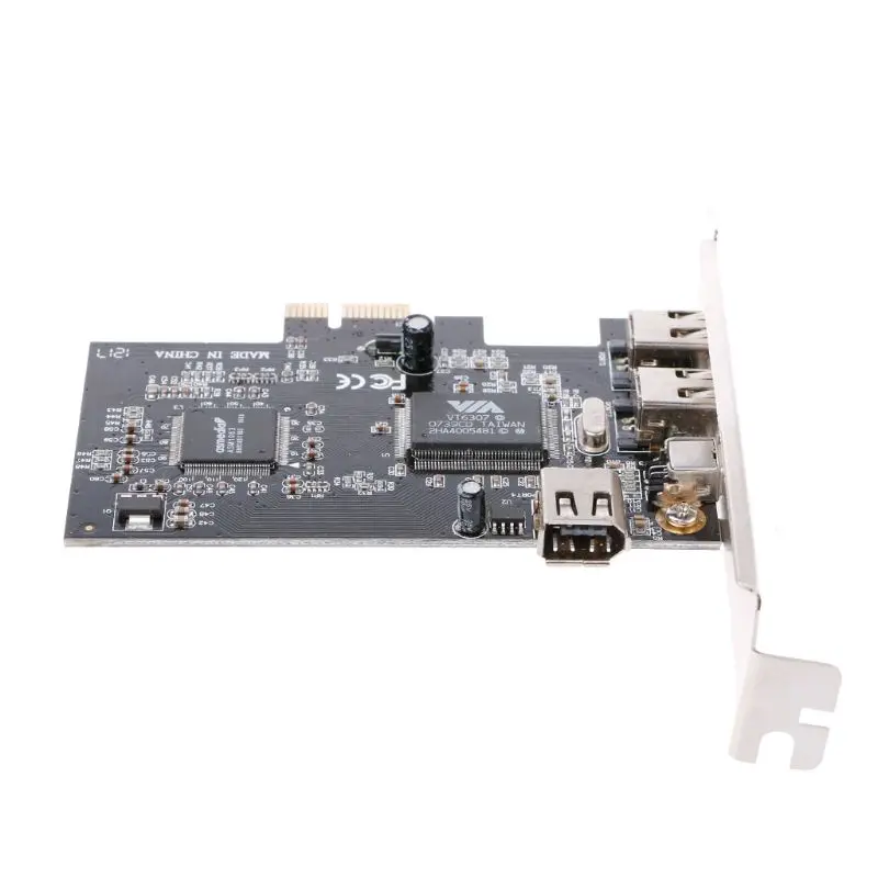 1 комплект PCI e 1X IEEE 1394A 4 Порты и разъёмы (3 + 1) шина сверхбыстрой передачи данных