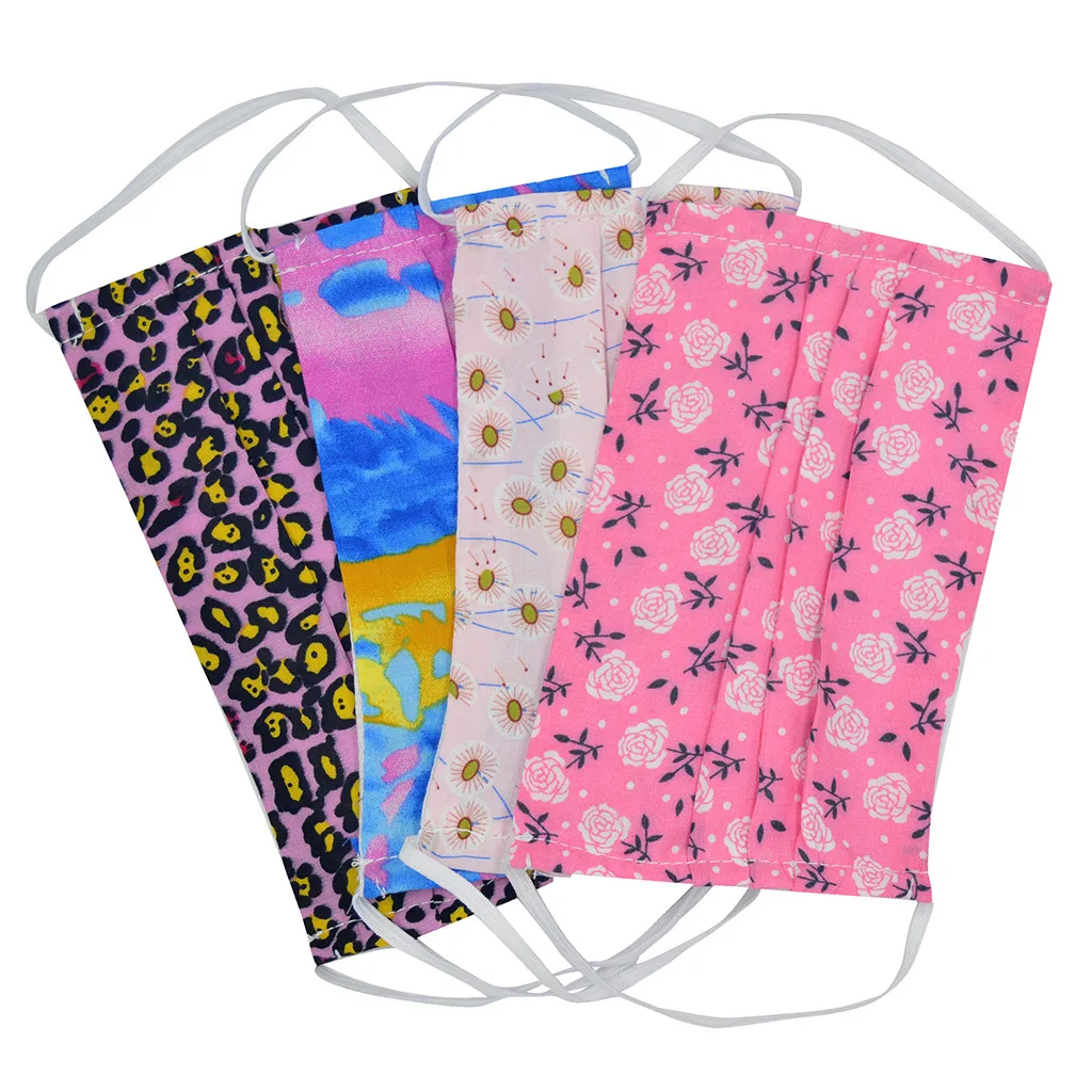 

4PCS Men Women Adult Washable Cute Pocket Squares Windbreak Seamless Outdoor Riding Quick-drying Dustproof Keep Face Mask