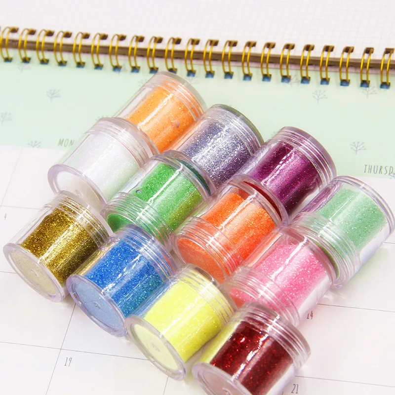 12 цветов наполнитель из эпоксидной смолы блестящий Блестящий DIY материал для