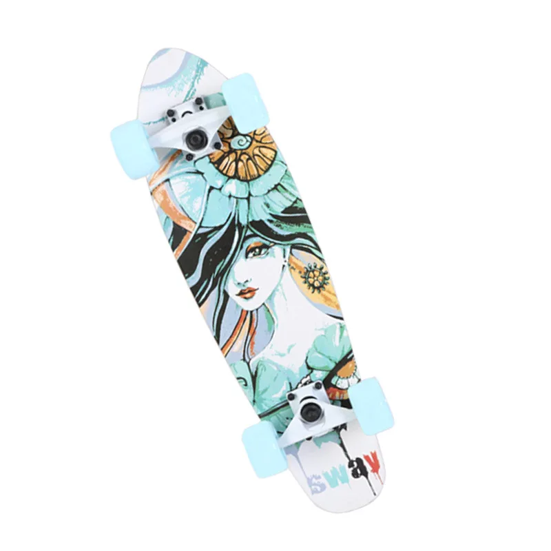 

Longboard Professional Skateboard Fashion Action Shape Maple Skateboard Wheels Drift Board Rullebrett Entertainment BY50HB