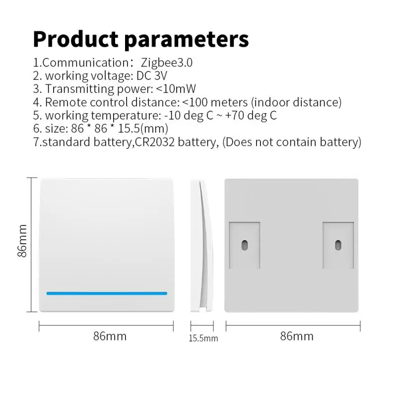 Tuya Zigbee Wall Smart Life APP WiFi Push Switch Light 1/2/3 Gang Button Timer Module For Devices With Alexa Google | Электроника