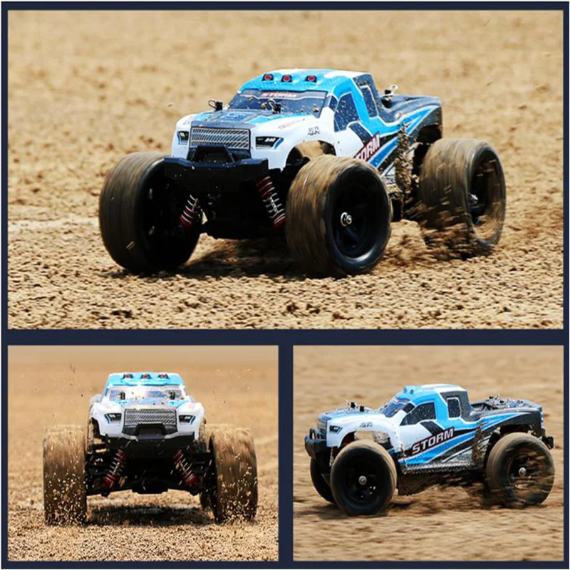 Coche de carreras a Control remoto para ni&ntilde;os, juguete de veh&iacute;culo de carreras todoterreno, de alta velocidad, Pies Grandes, HS 18301/18302 1/18 2,4G 4WD 40 + MPH-5