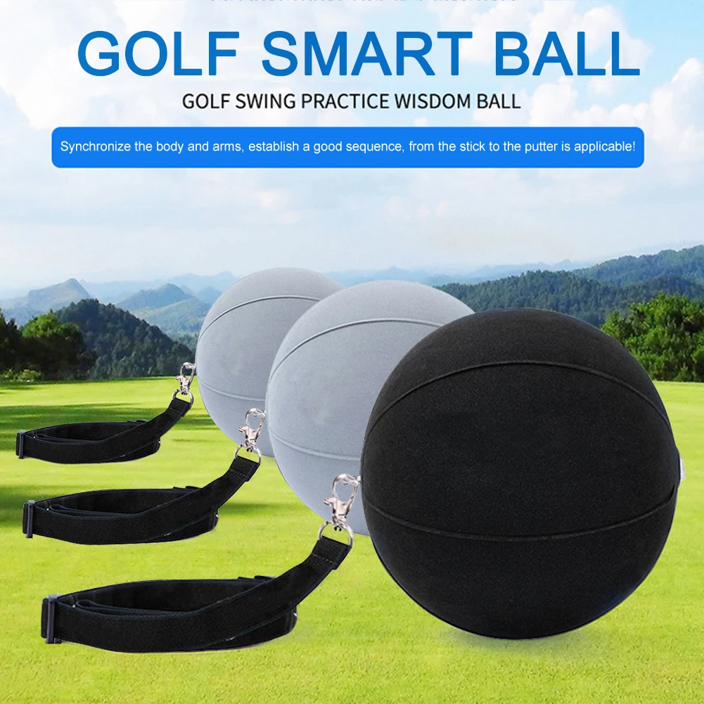 

Регулируемый надувной умный Тренажер для гольфа, портативный корректор поворотной руки, вспомогательный Корректор осанки, Тренажер для го...