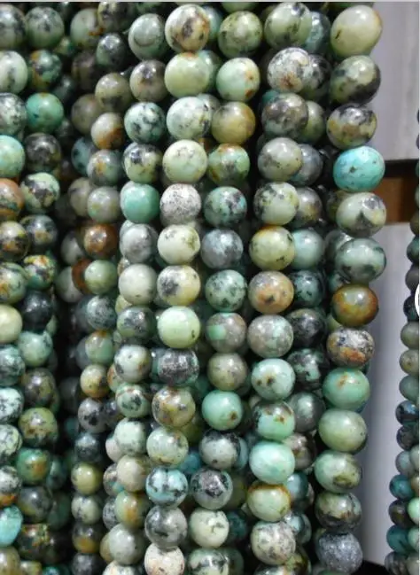 

Shape Natural African Stone Round Loose Beads For Jewelry DIY Bracelet Making 4mm 6mm 8mm 10mm 12mm
