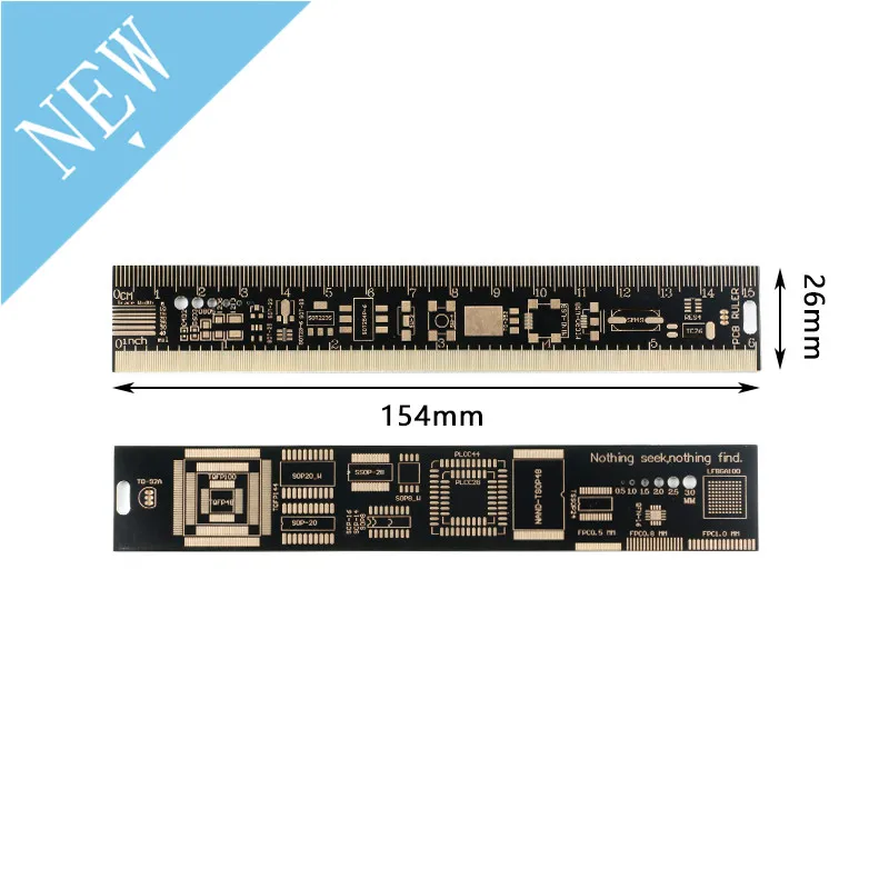 Линейка PCB для электронных инженеров поклонников Arduino измерительная линейка