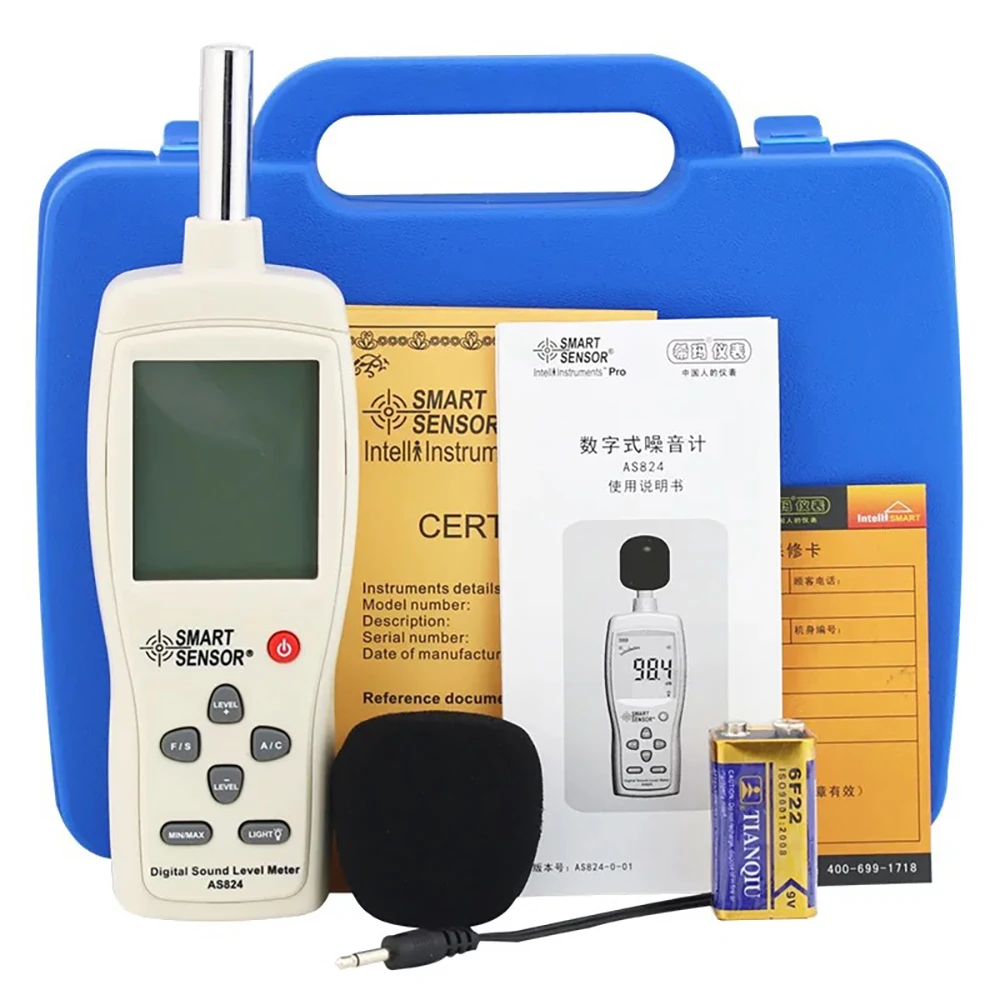 

Mini Sound Level Meter Decibel Meter 30~130dB Max Reading Hold Auto Power Off Auto Backlight Display Noise measure