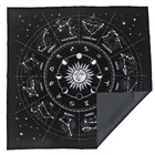 Скатерть с изображением Таро, 12 созвездий, бархатная, гадание, алтарь, настольная игра, астрология, Оракул, 1 шт.