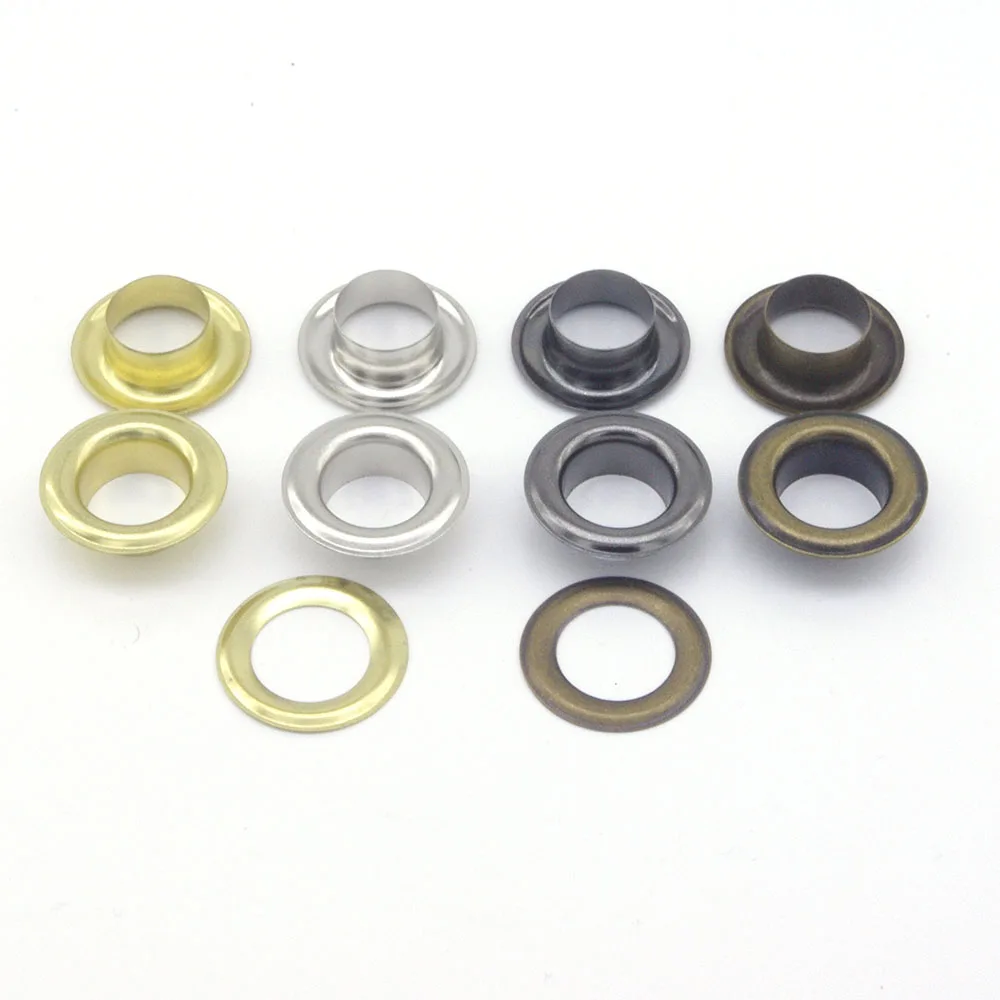 Оптовая продажа 50 компл./Лот металлические латунные люверсы без шитья с шайбой 23 5