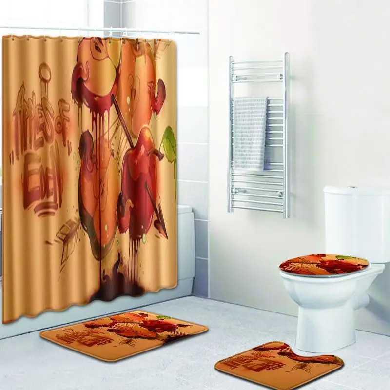 Набор однотонных ковриков для ванной Zeegle нескользящий коврик ног в туалете