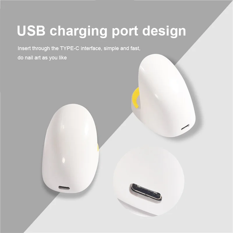 

Mini LED Small Portable Nail Lamp + USB Data Cable Rechargeable Household Quick-drying Single Finger Egg Egg Lamp Nail Tool