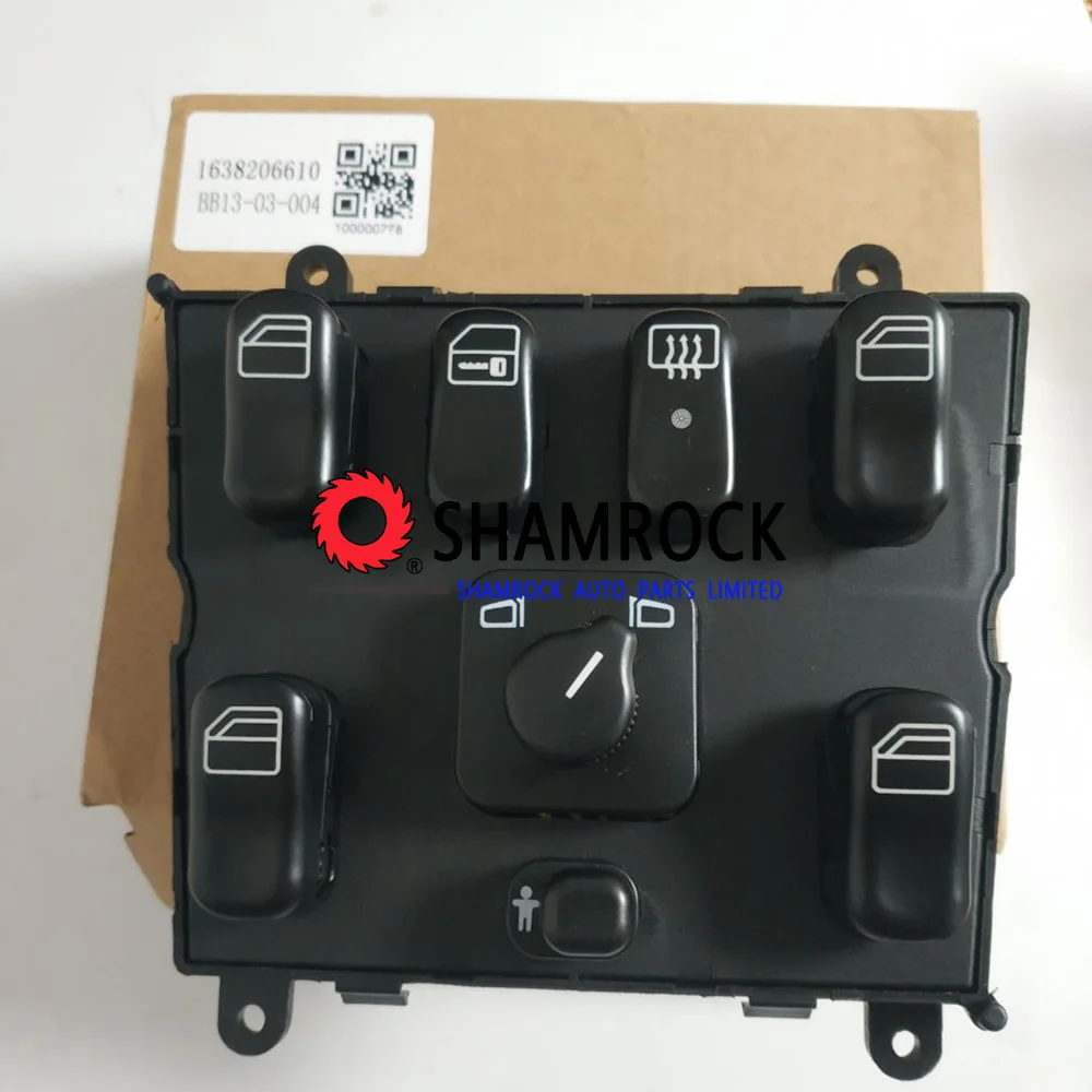 

Window Master Switch Button OEM 1638206610 SD-001650 for 1998-2005 Mmercedes-Bbenz M-Klasse ML W163 ML320 ML230 ML430 ML500