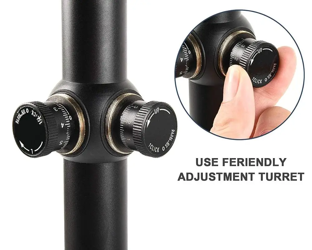 

6-24X50 AOE Hunting Riflescope Adjustable RED And Green Light Tactical Scope Reticle Optical Rifle Scope Free Mount