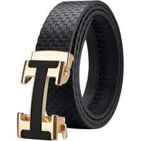 williampolo new style genuine leather men belt fashion alloy automatic buckle high quality luxury cowhide casual business