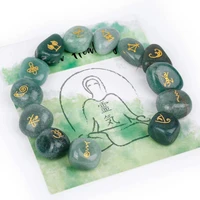 natural agate crystal runes stones irregular divination wicca fortune telling reiki healing gift decor