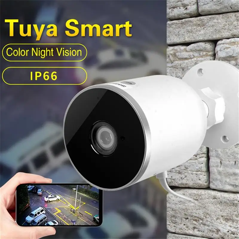 

Elenx Smart Camera 1920Px1080P Night View Camera Outdoor Infrared Sensor Security Device Support Google Echo/Amazon Alex US Plug